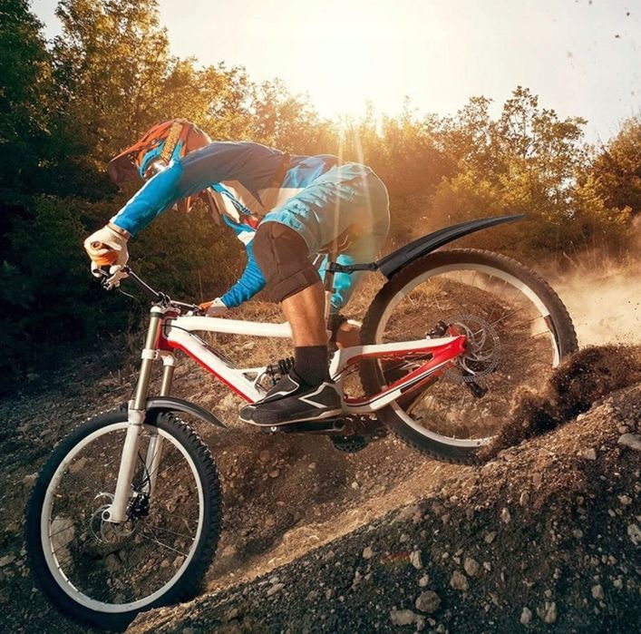 Błotniki rowerowe MTB szerokie przód i tył