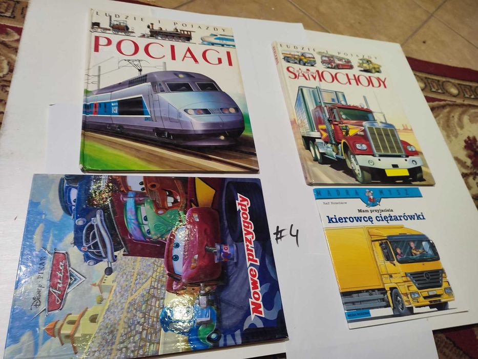 Książki dla dzieci: "Pociągi" "Samochody" #4
