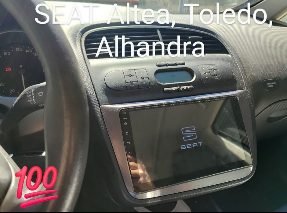 Rádio Seat Altea, Toledo, Alhandra Android 14 com GPS (Novo)