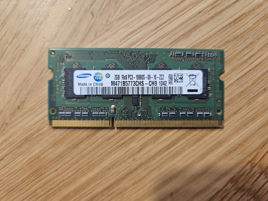 Moduł pamięci RAM do laptopa Samsung 2GB DDR3 SO-DIMM