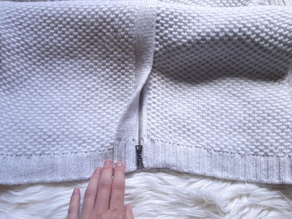 Sweter narzutka Nice Connection wełna kaszmir 42 XL