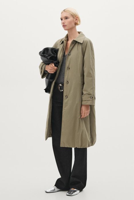 Утеплений тренч / пальто Massimo dutti M, L