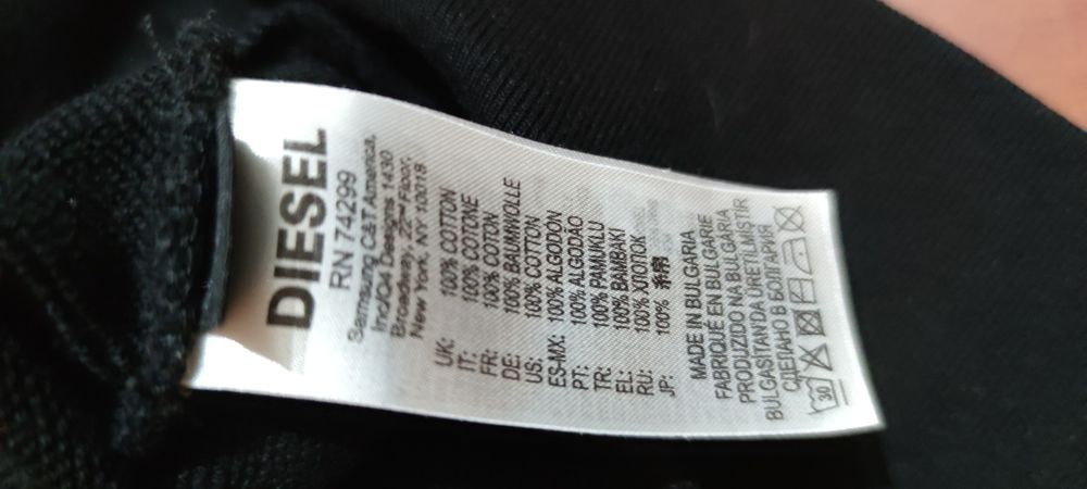 Diesel bluza chłopięca 164 14 L czarna