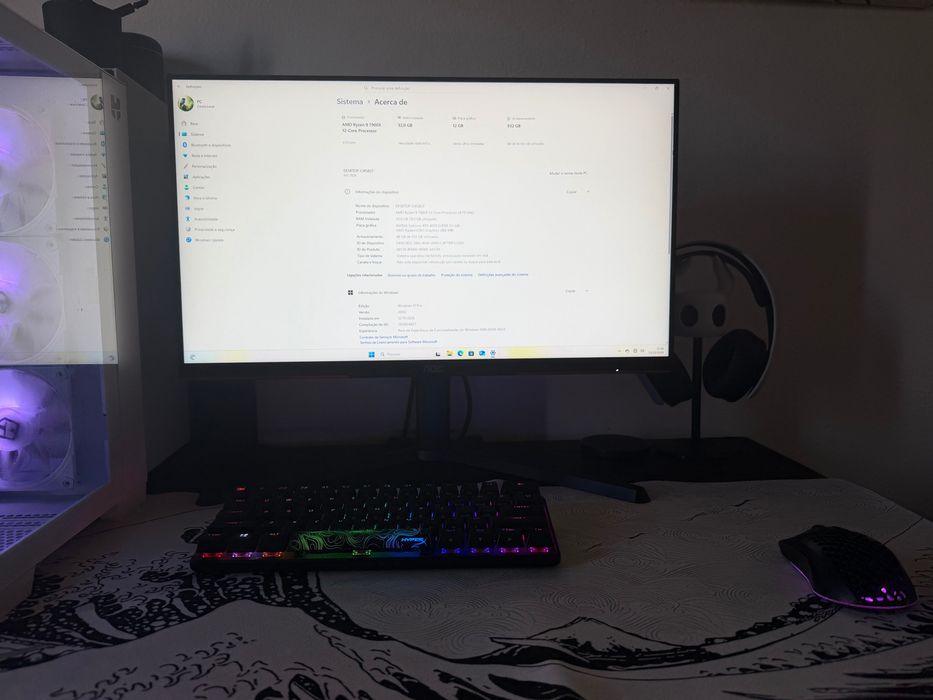 Pc gaming R9 7900x RTX 4070 super 32 ram ddr5 possivel trocas