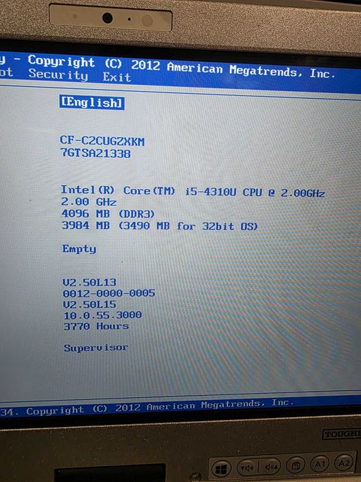 НЕ комплектний захищений ноутбук Panasonic CF-C2 (i5-4300)