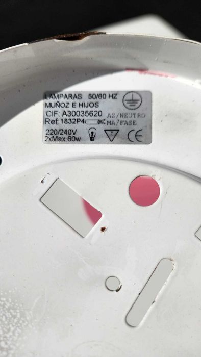 Candeeiro teto flor rosa criança