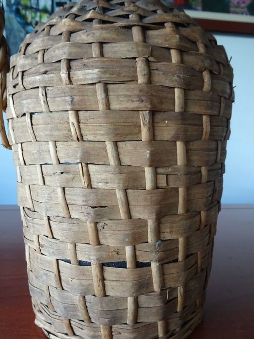 Garrafão Antigo Empalhado a Verga (mais de 50 anos)