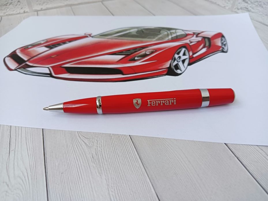Кулькова металева ручка Ferrari шариковая ручка