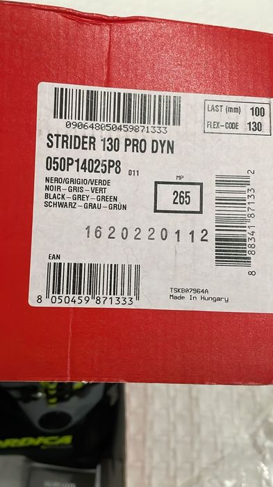 Botas de ski Nórdica 130 Pro (26.5) Novas