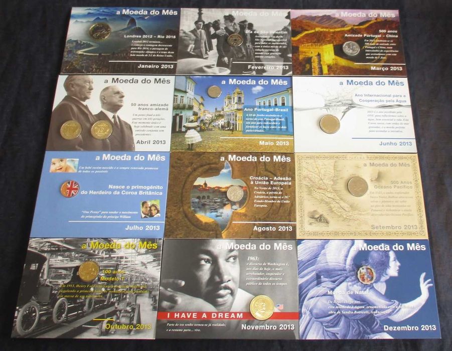 Moedas Comemorativas Moeda do Mês Philae 2013 Completo