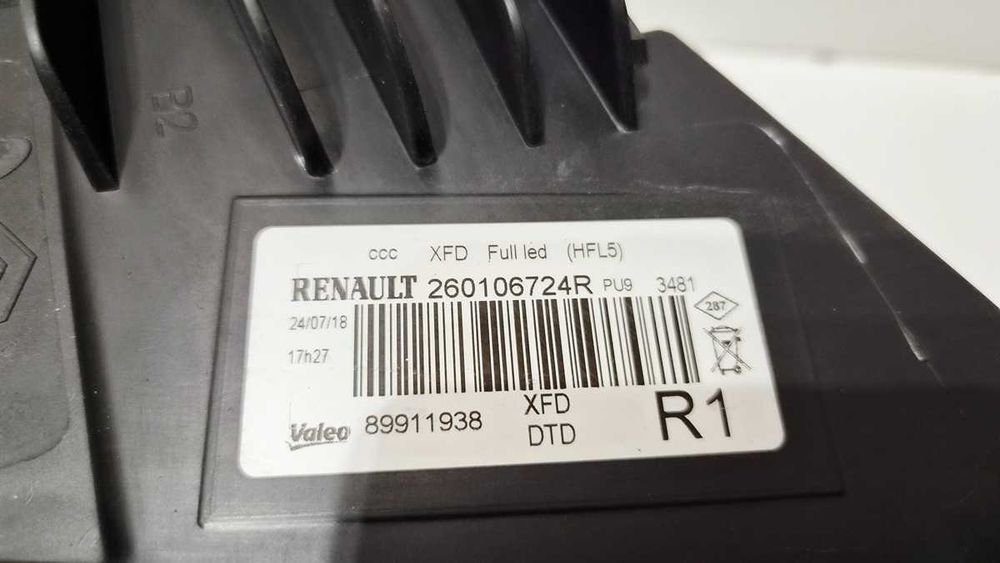 Reflektor prawy full led Renault Talisman pure vision europa