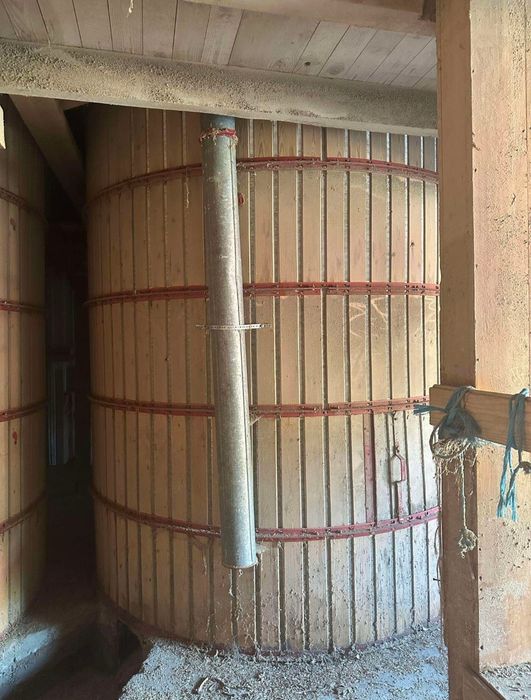 Bin ,silos  drewniany na ziarno z możliwością dosuszania , aluminiowy