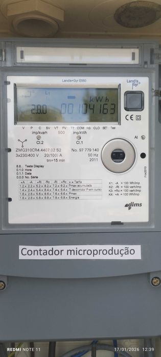 contador de energia  produção e autoconsumo (landys+cinterion)