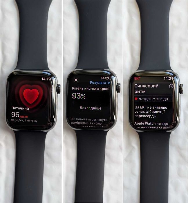 Open Box стан нових Stainless Steel Apple Watch 7 45 mm Graphite