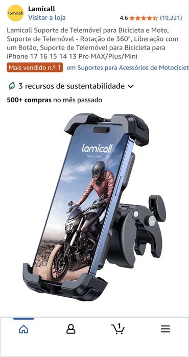 Suporte para telemovel para motosou bicicletas
