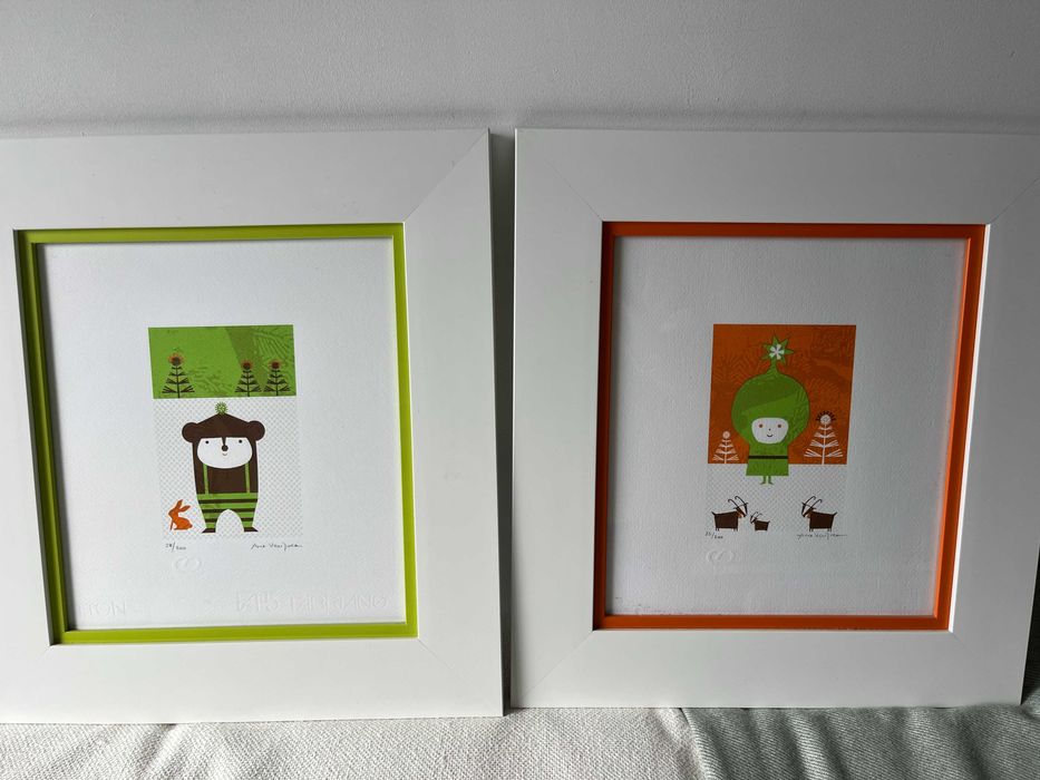 2 serigrafias de Ana Ventura