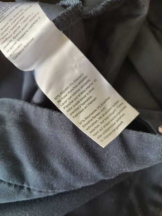 р 14/48-50 сині укорочені штани стрейчеві з високою талією Warehouse