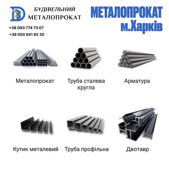 Профильная труба 20×20 / 40×20 / 40×40 — порезка, доставка Харьков