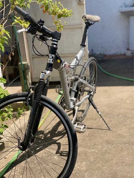 Bicicleta cinzenta para adultos