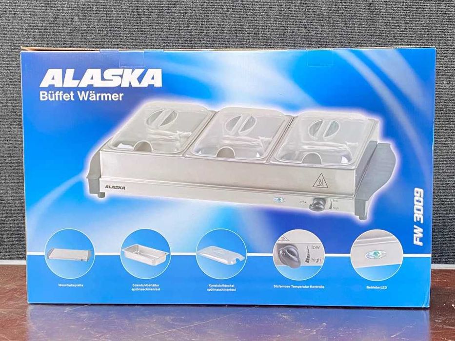Podgrzewacz ELEKTRYCZNY potraw naczyń bufetowy ALASKA NOWY