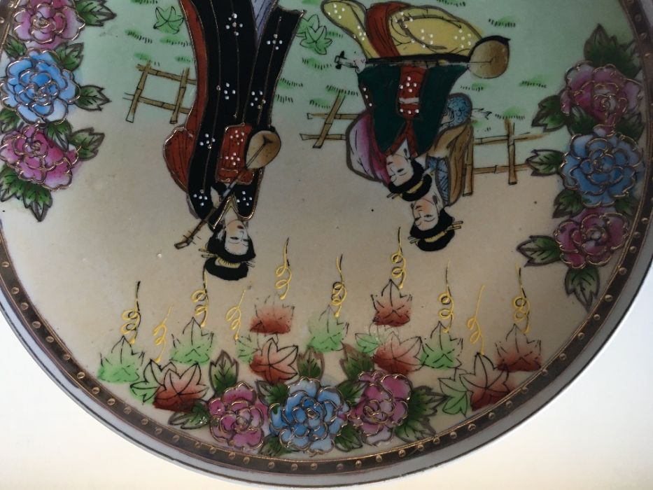 Prato japonês, Meiji cloisonné, Sec. XX