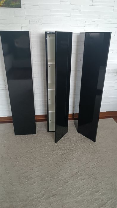 3x szafka wisząca czarny połysk