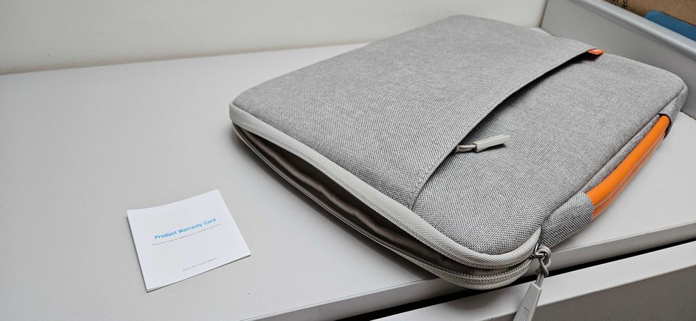 JETech Wodoodporna torba 14" MacBook Pro M4/M3/M2/M1 2021 - 2024 SZARA