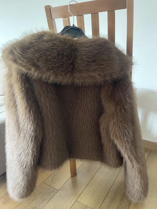 Шуба з штучного хутра zara