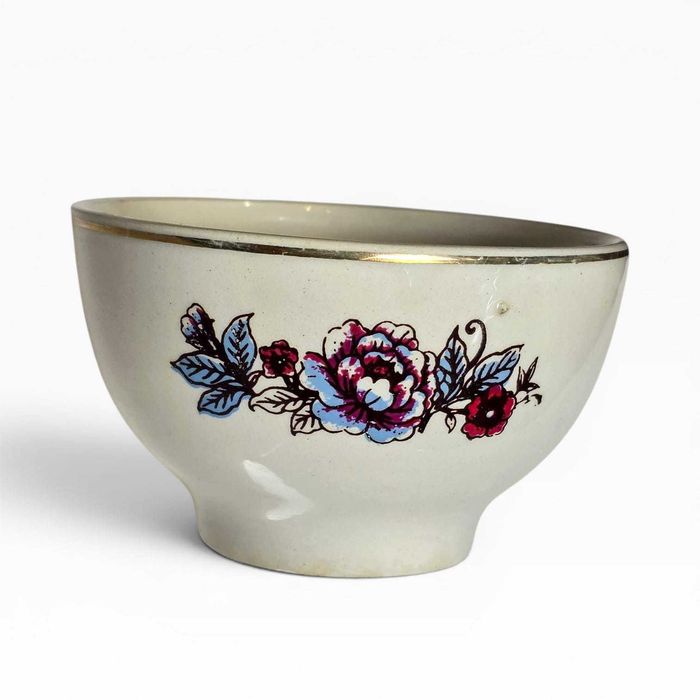 Malga Antiga Fábrica de Louça de Sacavém | Floral com Filete Dourado