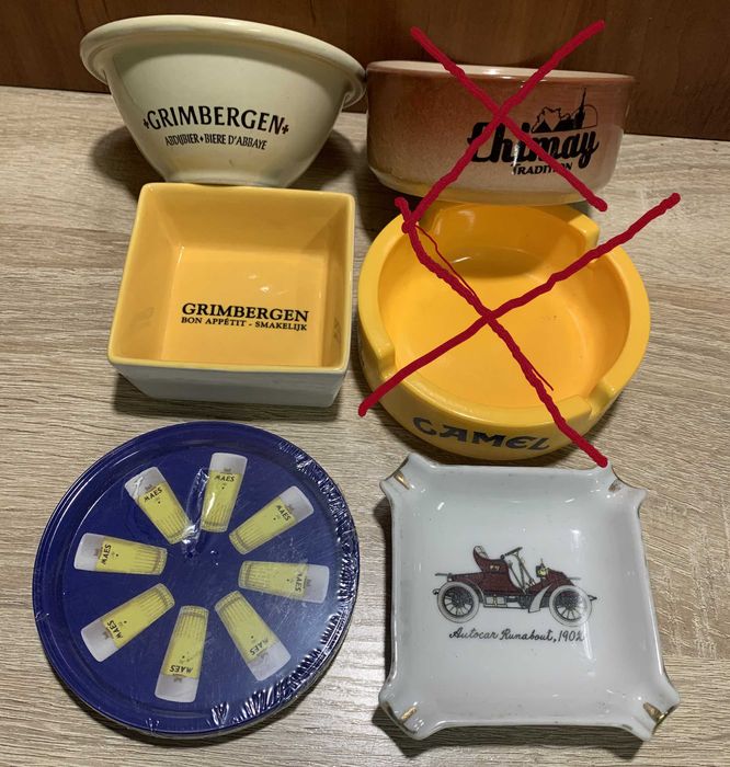 Пепельница тарелочка костер Grimbergen Maes
