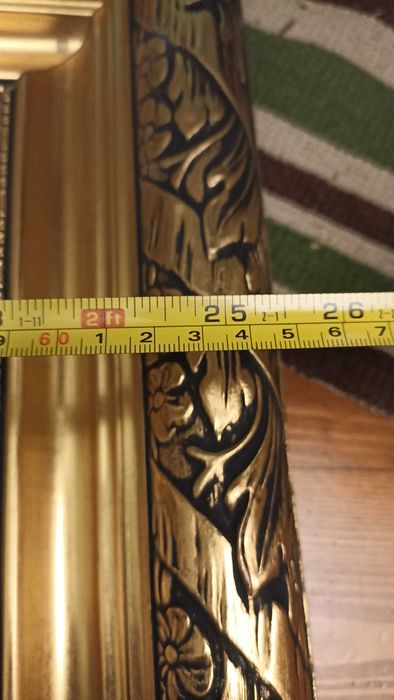 Drewniana rama złocona