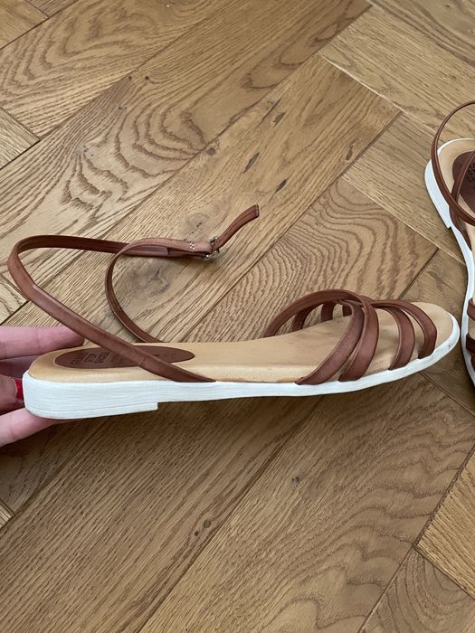 Sandały Grand Step Shoes r.37 skóra naturalna hiszpańskie