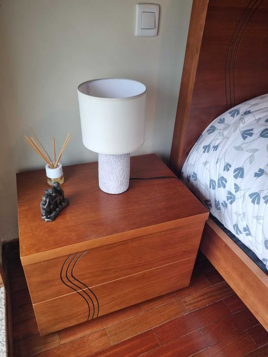 Mobilia completa quarto madeira moveis de cerejeira