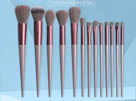 Nowy zestaw 13 pędzelkow dla perfekcyjnego makijażu