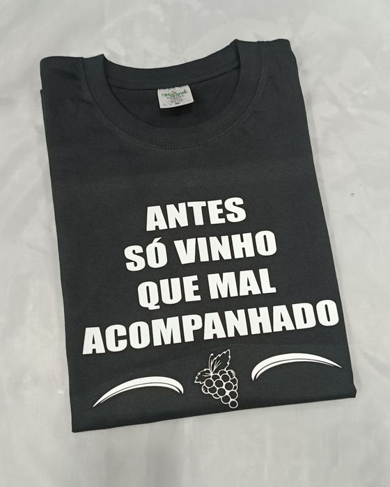 T-shirt " Antes só vinho"