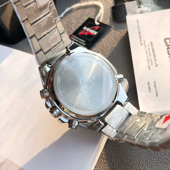 CASIO moda casual negócios coração de aço carvalho modelo ECB-10