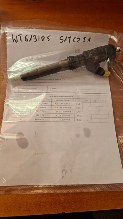 Wtryskiwacz Fiat 2.3Jtd Bosch 0445120011 Wydruk