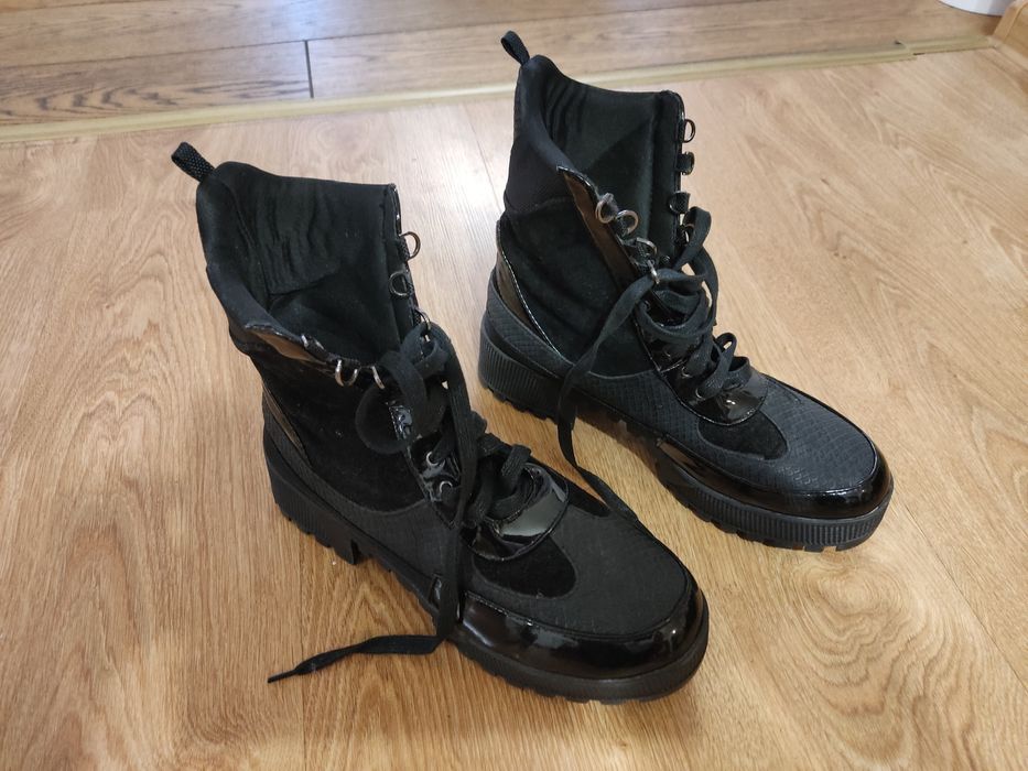 Buty damskie wysokie, zimowe