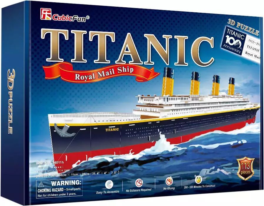 Puzzle 3D 113 elementów. Titanic. Dante. Nowy Produkt