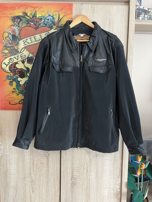 Kurtka skórzana Harley Davidson z prawdziwej skóry