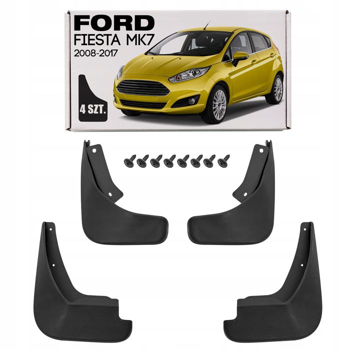 ford fiesta mk7 vii 2008-2017 hatchback dedykowane chlapacze komplet