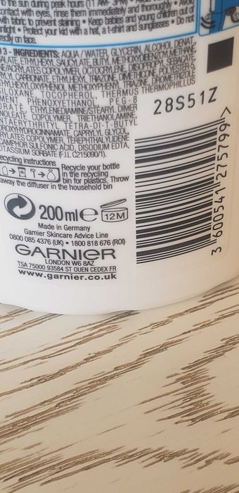 SPF 50+ Сонцезахисний крем Garnier Ambre Solaire Kids Made in Germany