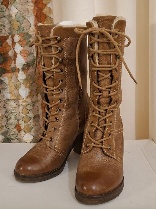 Kozaki botki Lasocki 35 skóra naturalna