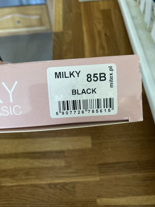 Stanik biustonosz do karmienia 85 B Milky Mitex Nowy czarny