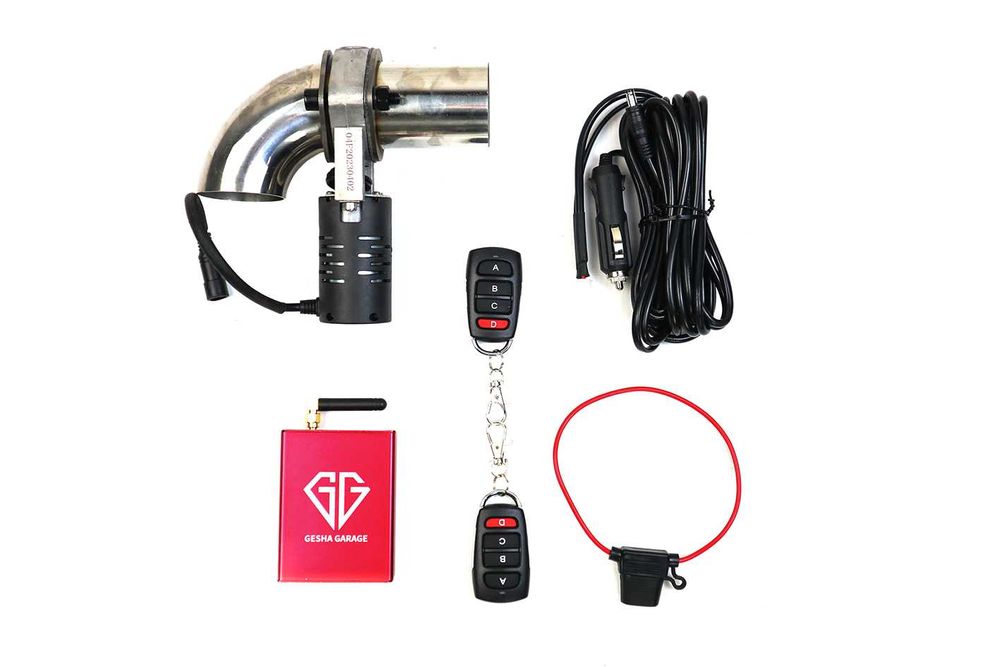 заслонка выхлопа електрична bmw audi mercedes диаметр 63мм 51мм 70мм