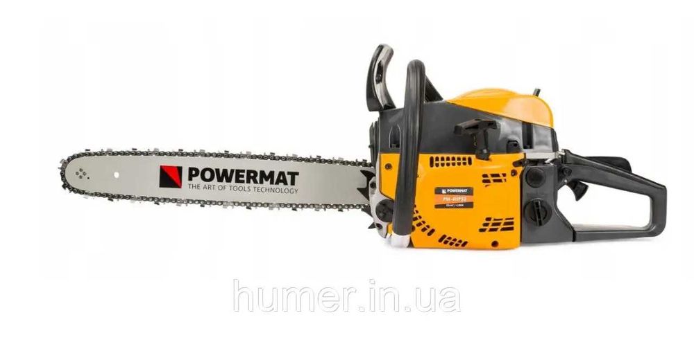 Ланцюгова бензопила Powermat 45 см, 52 куб.см – надійний інструмент