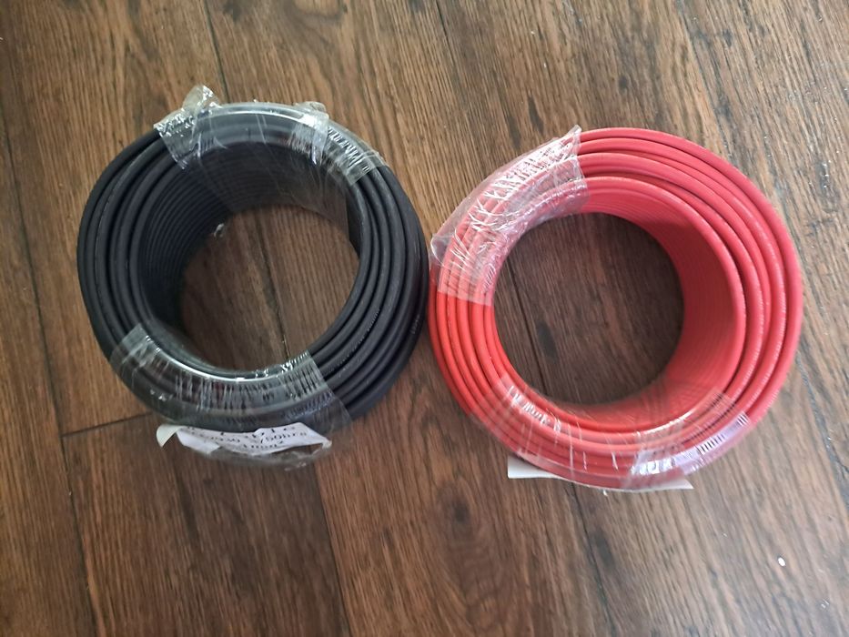 Кабель для сонячних панелей 4 мм. Бухти по 40 м.