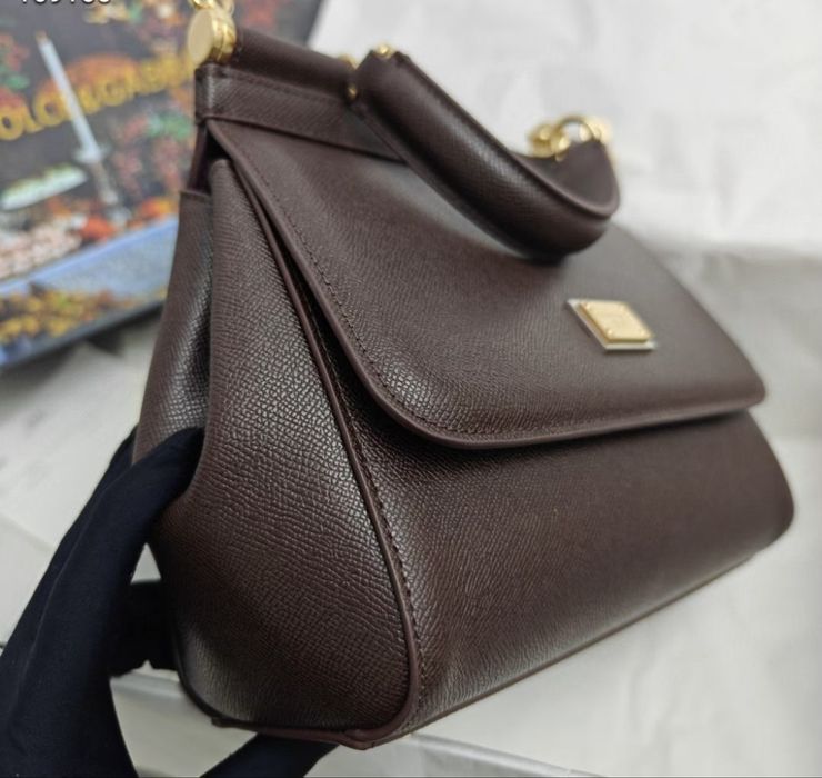 Сумка dolce&gabbana d&b sicily шоколадна