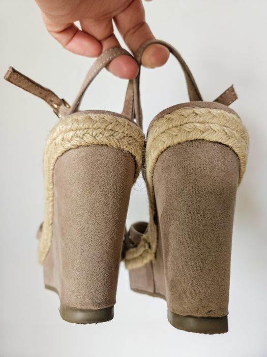 Sandały na koturnie/Espadryle rozm. 39