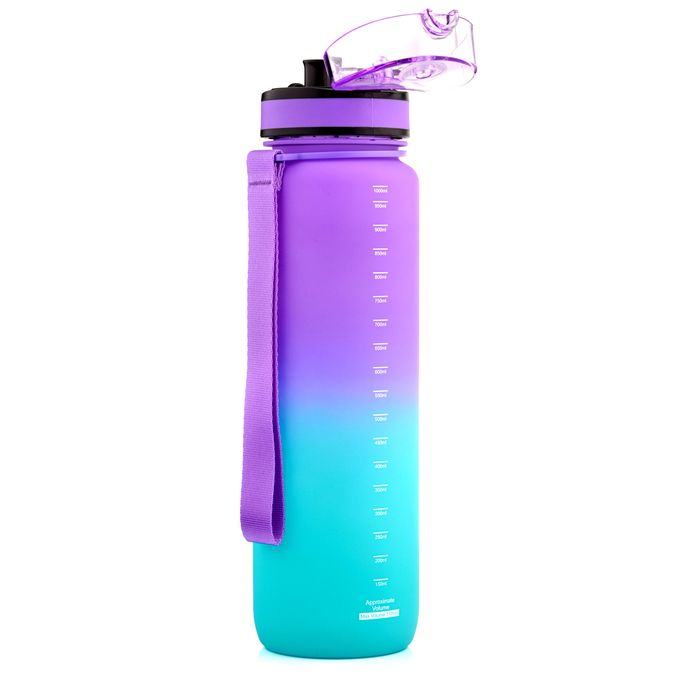 Bidon Sportowy Meteor 1000 Ml Błękitny Butelka Do Treningu Fitness Hydratacja Na Siłownię